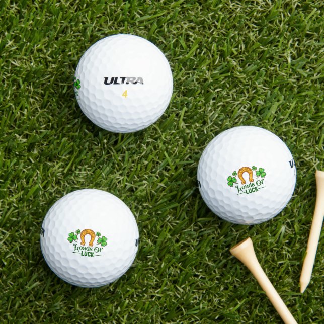 Loads Of Luck Shamrocks Golf Balls (Insitu Grass)