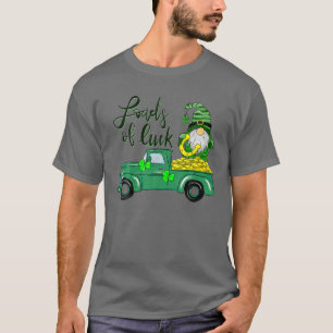 Loads Of Luck Truck Gnome St Patrick's Day Shamroc T-Shirt