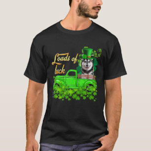Loads Of Luck Truck Husky St Patrick's Day T-Shirt