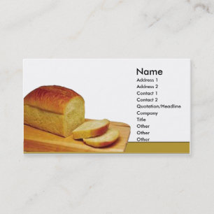 Loaf of bread business card