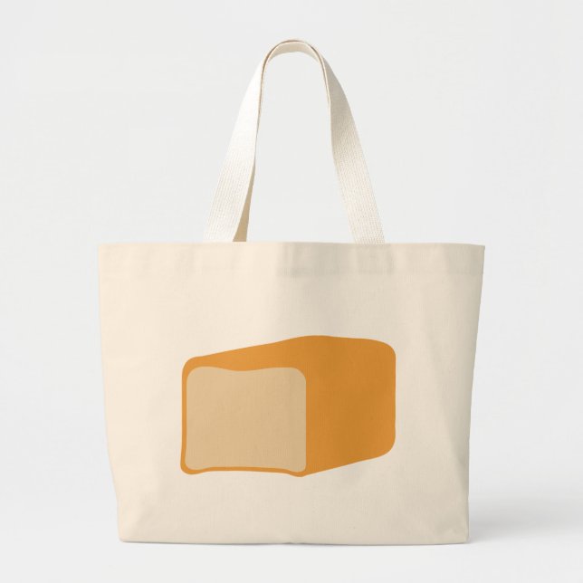 loaf of bread icon large tote bag (Front)