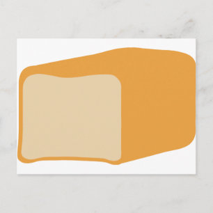 loaf of bread icon postcard