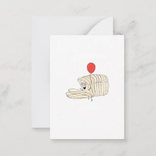 Loaf of bread, sliced bread themed card