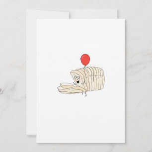 Loaf of bread, sliced bread themed invitation