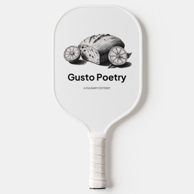Loaf & Orange Gusto Poetry Pickleball Paddle (Front)