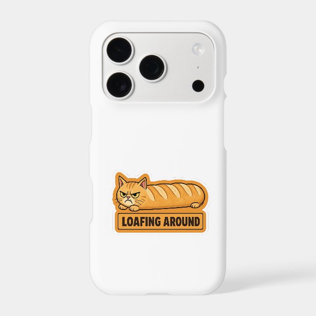 Loafing Around Funny Cat Bread  (Back)