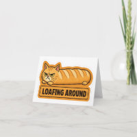 Loafing Around Funny Cat Bread 