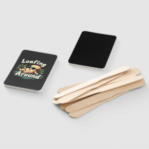 Loafing Around Relaxing Bread Food Lover Hand Fan