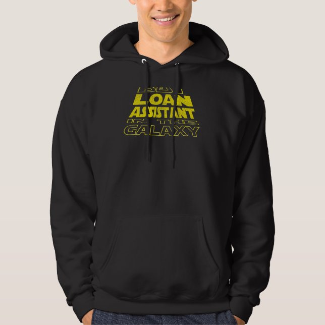 Loan Assistant  Space Backside Design Hoodie (Front)