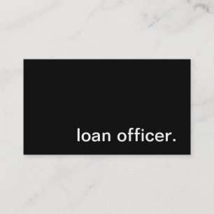 Loan Officer Business Card