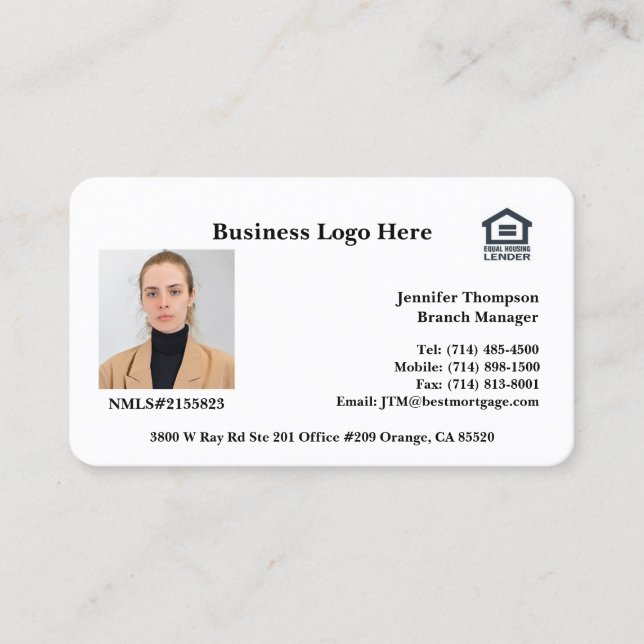 Loan Officer Business Card (Front)