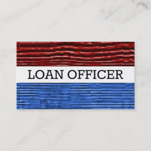 Loan Officer Patriotic Business Card