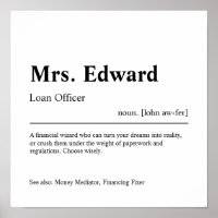 Loan Officer Personalised Gift