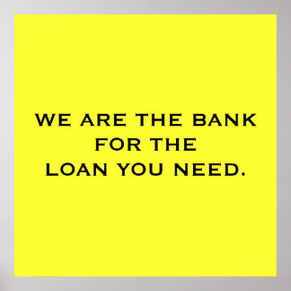 LOAN POSTER