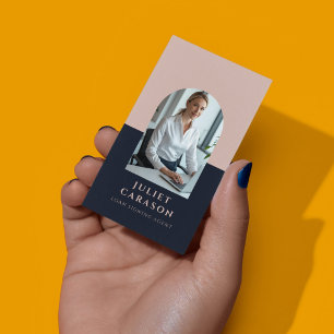 Loan signing agent notary public arch photo business card