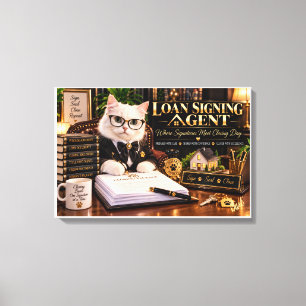 Loan Signing Agent Where Signatures Meet Closing D Canvas Print