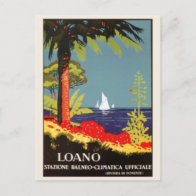  Loano Italian Riviera vintage travel Postcard (Front)