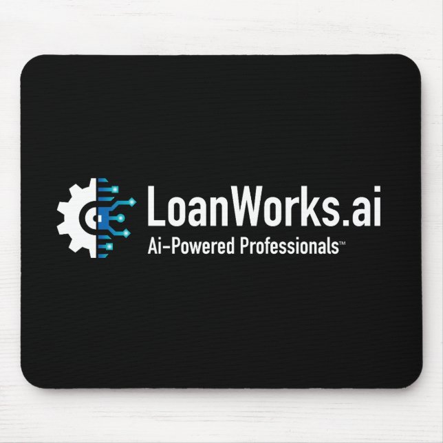 LoanWorks.ai Pro Mouse Pad - Black (Front)