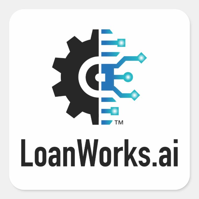 LoanWorks.ai Stickers - Square (Front)