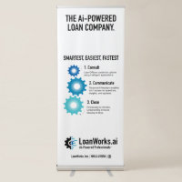 LoanWorks Process Vertical Retractable Banner