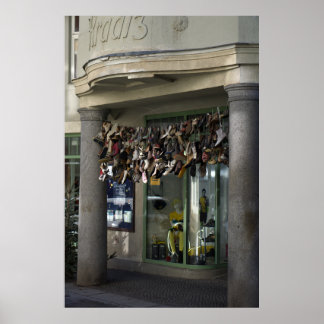 Lobau's Secret: A Unique German Sport Shop Poster