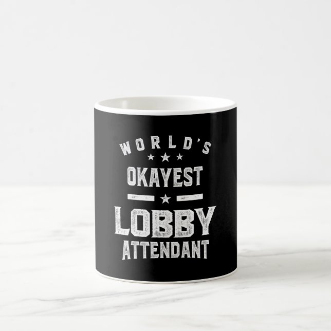 Lobby Attendant Job Title Gift Coffee Mug (Center)