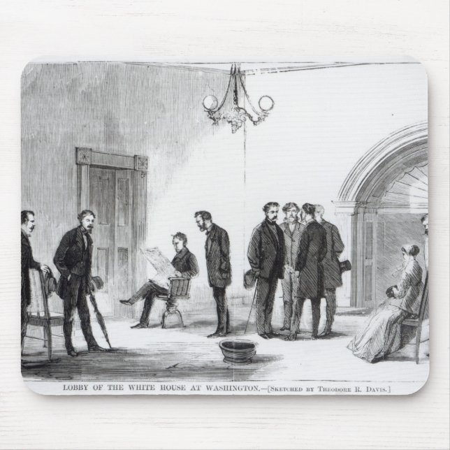 Lobby of the White House at Washington Mouse Mat (Front)