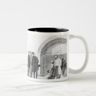 Lobby of the White House at Washington Two-Tone Coffee Mug