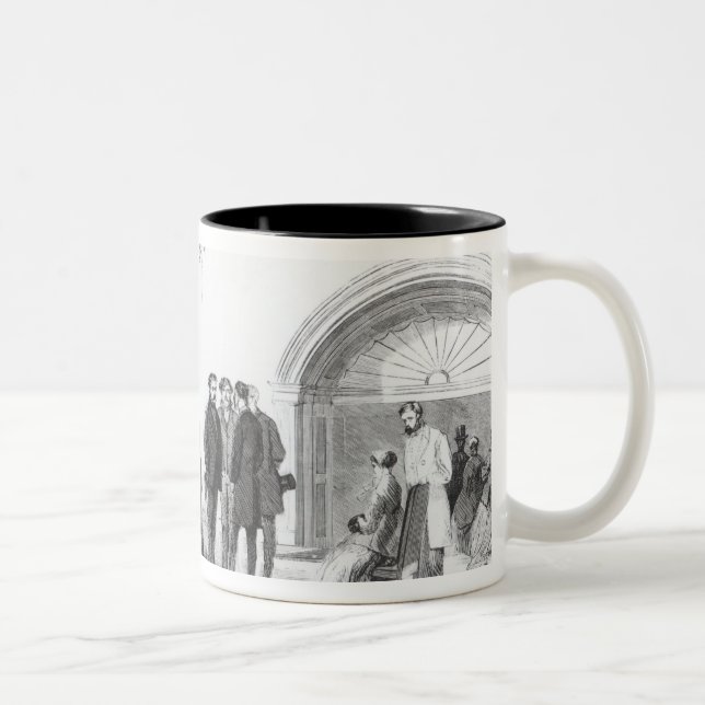 Lobby of the White House at Washington Two-Tone Coffee Mug (Right)