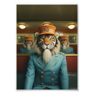 Lobby Tiger Photo Print