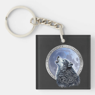 Lobo de Odín Key Ring