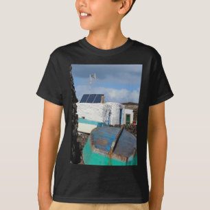 Lobos Island Fishing Cottages Vertical Sticker  T-Shirt