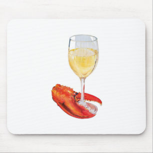 Lobster and Wine Mouse Mat