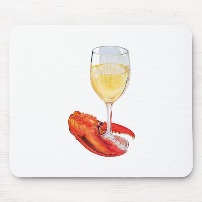 Lobster and Wine Mouse Mat (Front)