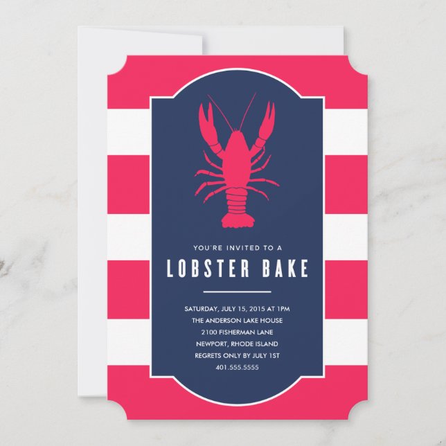 Lobster Bake | Summer Party Invitation (Front)