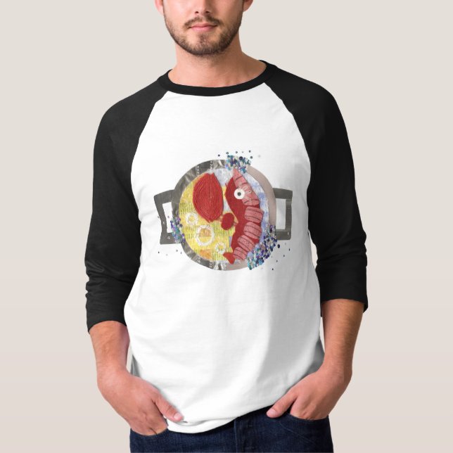 Lobster Beach Men's Three Quarter Length Top (Front)