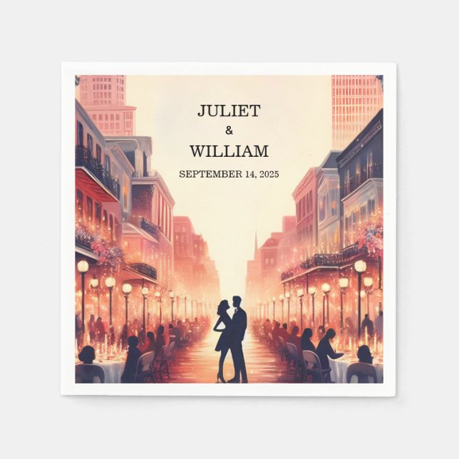 Lobster Beach Ocean Summer New Orleans Wedding Napkin (Front)