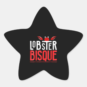 Lobster Bisque  Seafood Lovers Gift Star Sticker
