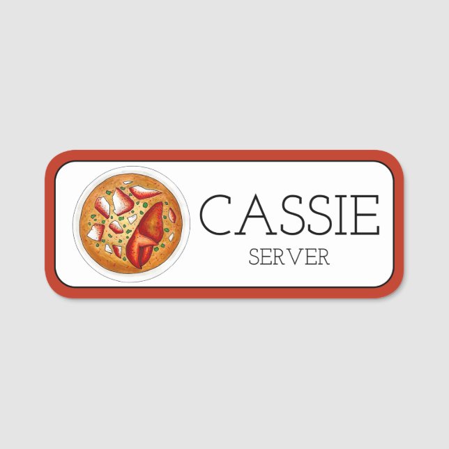 Lobster Bisque Soup Seafood Food Cooking Cuisine Name Tag (Front)