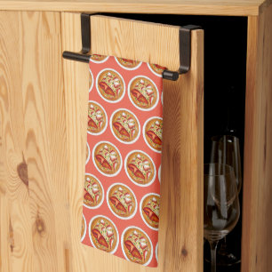Lobster Bisque Soup Seafood Food Cooking Maine ME Tea Towel