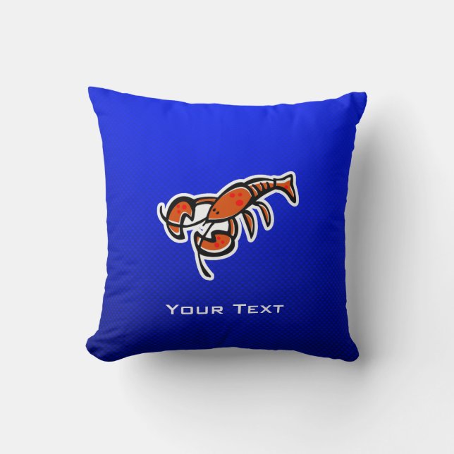 Lobster; Blue Cushion (Front)