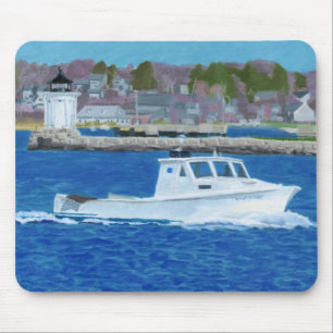 Lobster Boat Portland, Maine Mouse Mat