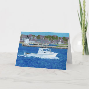 Lobster Boat Portland, Maine Thank You Card