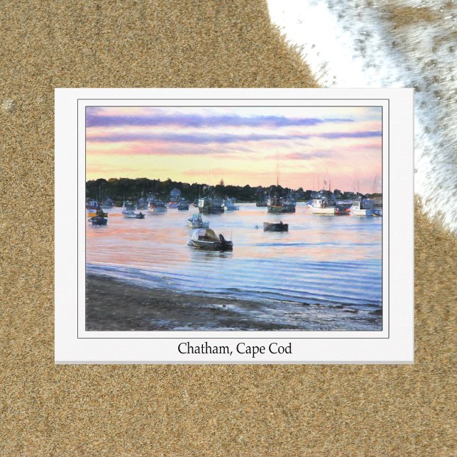 Lobster Boats At Twilight Cape Cod Postcard (Creator Uploaded)