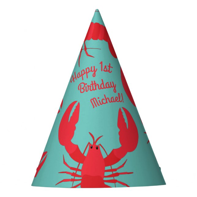 Lobster Boil Birthday Party Cute Kids Hat (Front)