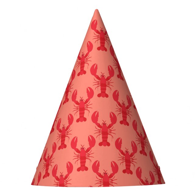 Lobster Boil Birthday Party Cute Kids Party Hat (Front)