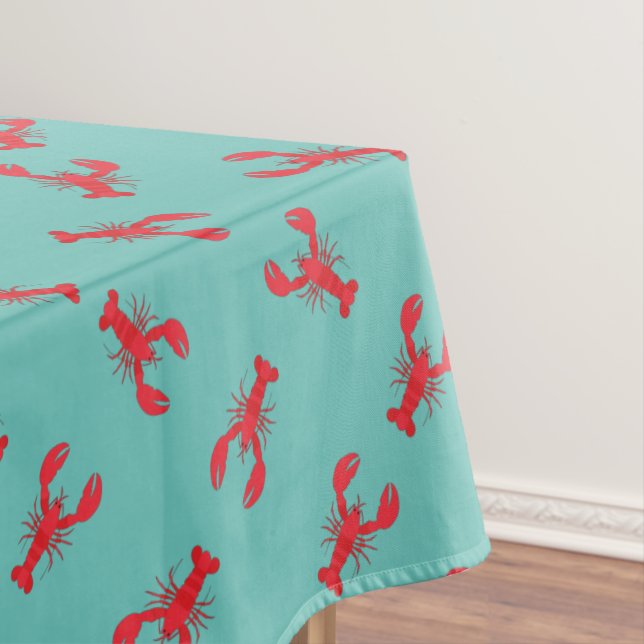 Lobster Boil Birthday Party Cute Kids Tablecloth (In Situ)