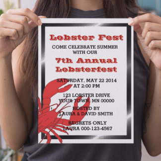 Lobster Boil/Fest Party Invitations