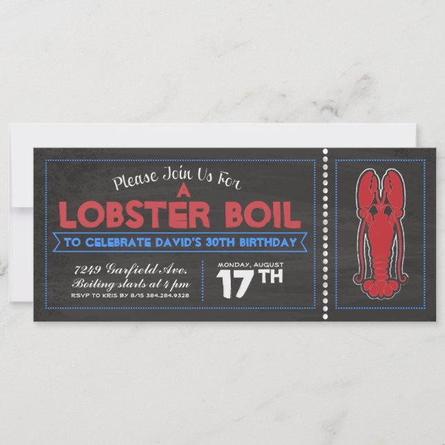 Lobster Boil Invitations (Front)
