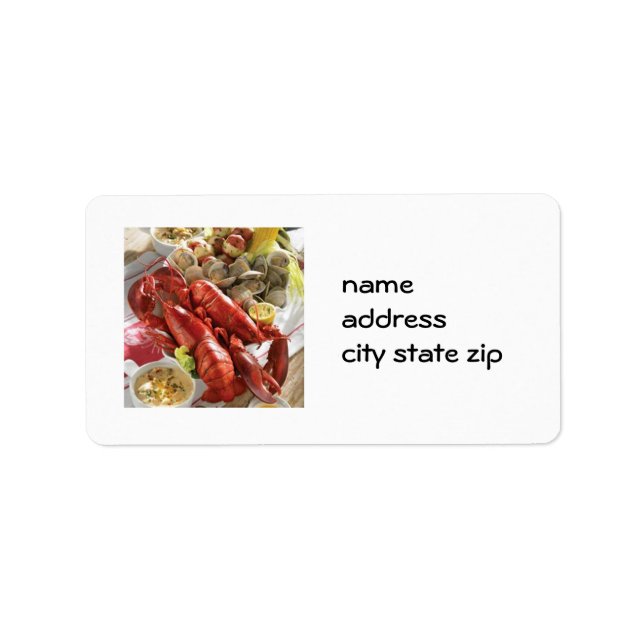 LOBSTER BOIL RETURN ADDRESS LABEL (Front)